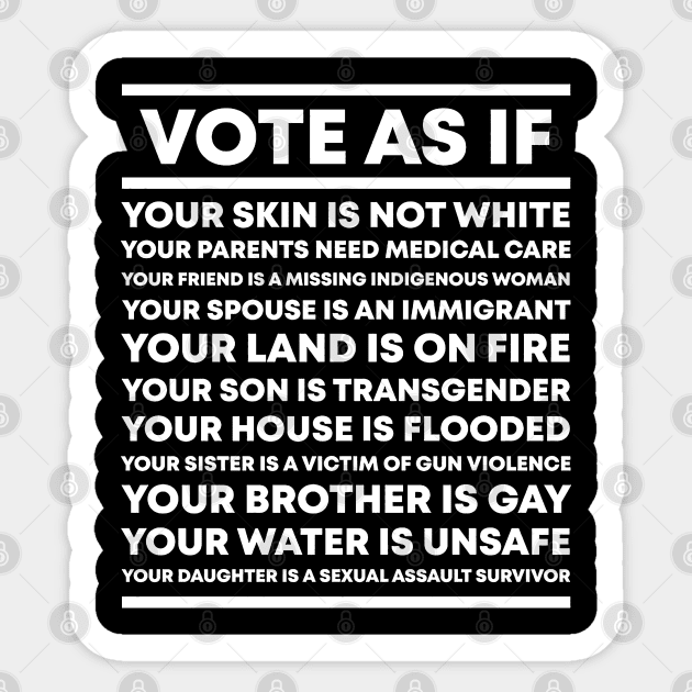Vote As If Sticker by charlesturners